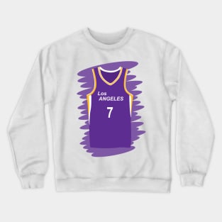 Los Angeles Sparks uniform number 7 Crewneck Sweatshirt